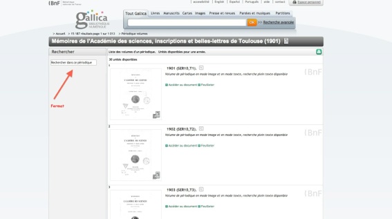 Recherche sur Gallica