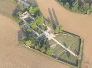 Vue aérienne de la villa gallo-romaine