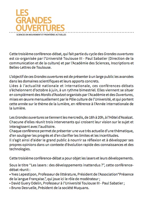 Grandes Ouvertures 3